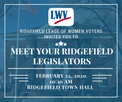 Ridgefield League of Women Voters Meet Your Legislators Event Image