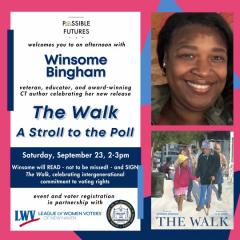The Walk LWV New Haven event Flyer