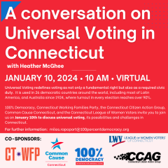 Universal Voting Conversation Flyer