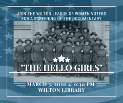 Wilton League of Women Voters Documentary Screening of "The Hello Girls" Event Image