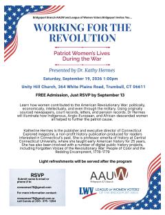 WORKING FOR THE REVOLUTION Patriot Women’s Lives During the War 
