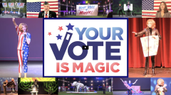 YourVoteIs Magic Lyn Dillies Illusionist Flyer