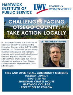 Challenges facing otsego County event
