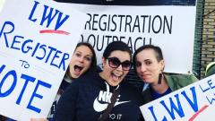 young women Voter Registration