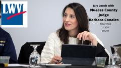 Event photo of County Judge barbara canales speaker