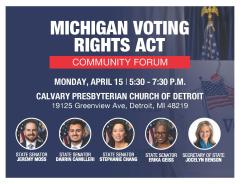 Voting rights event in detroit