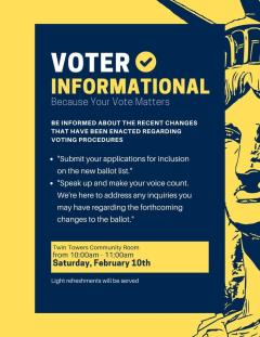 voter Information event in Inkster