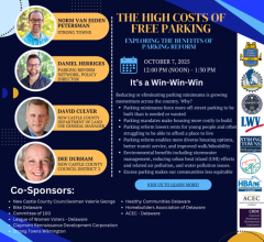 "The High Costs of Free Parking" event flier October 7, 2025