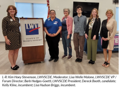 Indian River School Board District 1 forum participants, May 8, 2025