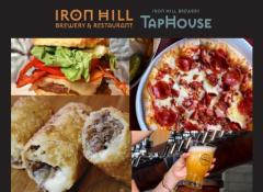 Iron Hill and Taghouse breweries (pub food & beverages shown)