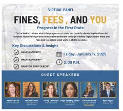 Delaware Fines & Fees program flier January 2025