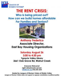Flyer for Rent Crises