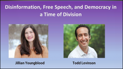 Disinformation, Free Speech, and Democracy in a Time of Division