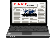 Fake news laptop