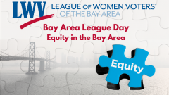 Bay Area League Day title with puzzle piece labeled Equity
