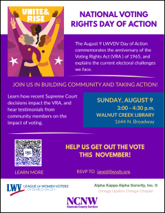 Unite and Rise for Voting Rights August 2026