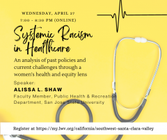 Systemic Racism in Healthcare event 