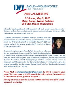 Annual Meeting Flyer