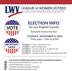 2024 November LWVLA-ILO Election Info Image