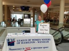 Voter Registration at the North Shore Mall