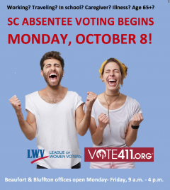 Absentee Voting Oct. 8- Nov. 5