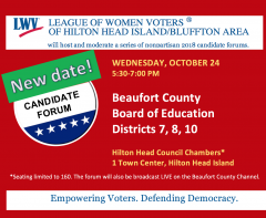 Oct. 24 Boad of Education Candidate Forum