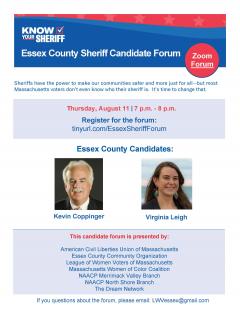 Essex County Sheriff Candidate Forum