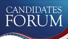candidate forum graphic