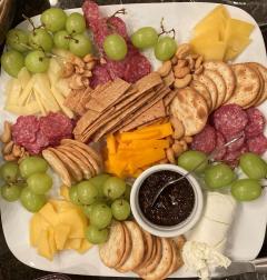 cheese and meat plate