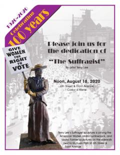 Suffragist statue dedication