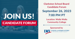 2023 Clarkston School Board Candidate Forum League of Women Voters