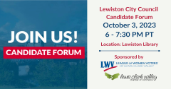 2023 Lewiston City Council Candidate Forum League of Women Voters