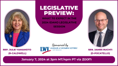 2024 LWVID Legislative Preview