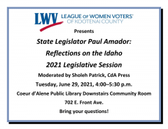 State Legislator Paul Amador: Reflections on the Idaho 2021 Legislative Session