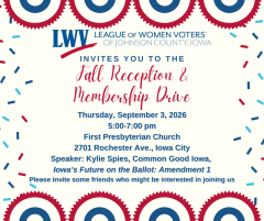 Fall Reception and Membership Drive