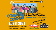 Aug 8 Community Cookout and Kickball game
