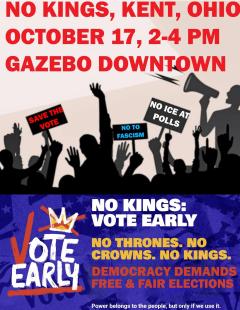 No Kings: Vote Early Rally Oct 17 2026