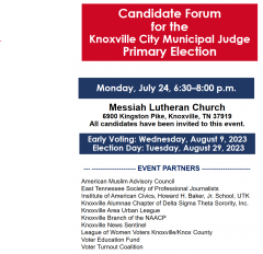 Knoxville Municipal Judge Primary Forum 2023