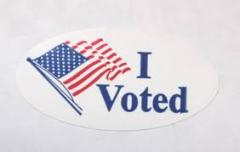 I Voted sticker