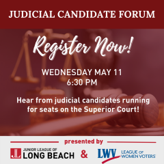 JL Judges Candidate Forum flyer