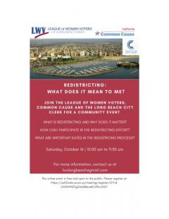 Redistricting Event