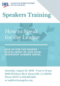 speaker training