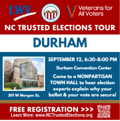 NC Trusted Elections Tour in Durham event