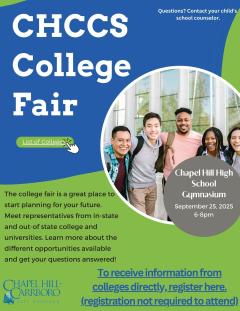 CHCCS College Fair poster