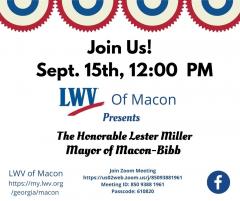 LWV of Macon September Meeting
