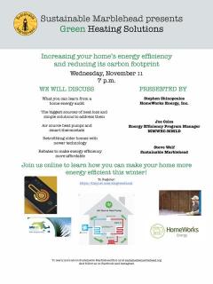 Sustainable Marblehead presents Green Heating Solutions  zoom nov11