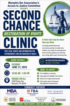 graphic of infor for expungement clinic