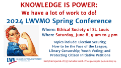 2024 Spring Conference: Knowledge Is Power