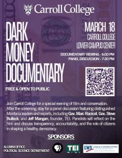 Dark Money screening at Carroll College
