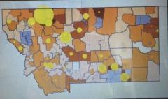 Montana census map